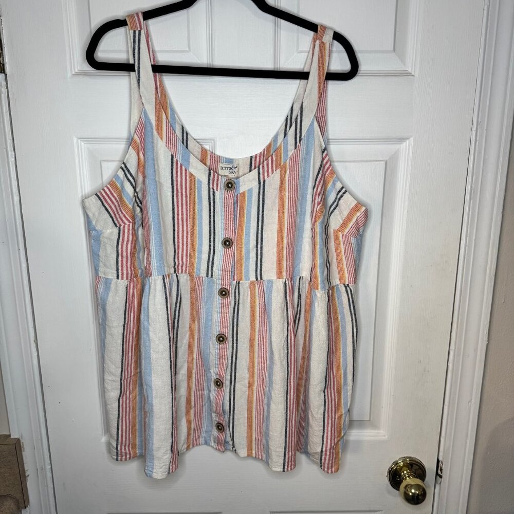 Terra & Sky Women’s Shirt, Size 3X (24W-26W)